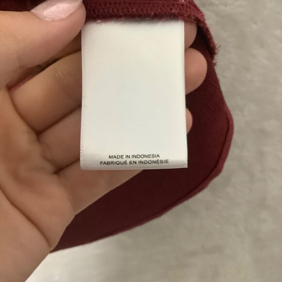 EXPRESS Sleeveless V-Neck Blouse Women Medium Rust Red Lightweight Wide Straps - Picture 3 of 7